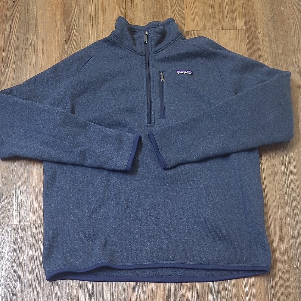 Patagonia Blue Quarter-Zip Jacket used exelente condition zise L‎